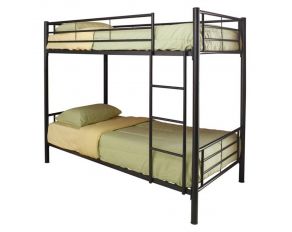 Hayward Twin Over Twin Bunk Bed in Black