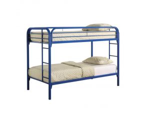 Morgan Twin Over Twin Bunk Bed in Blue