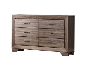 Kauffman 6 Drawer Dresser in Washed Taupe