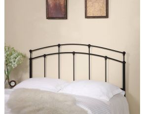 Full and Queen Metal Arched Headboard in Black