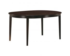 Gabriel Oval Dining Table in Cappuccino