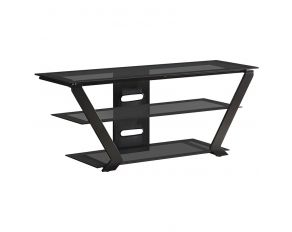 2-Tier TV Console in Black