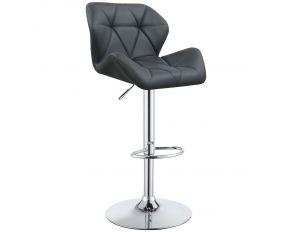 Berrington Adjustable Bar Stool in Chrome and Grey