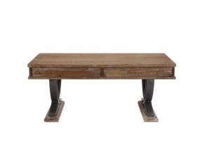 Pellio Coffee Table in Antique Oak and Black