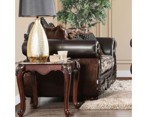 Furniture of America Jamael Loveseat in Brown