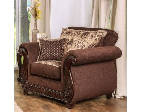 Furniture of America Tabitha Chair in Brown