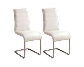 Mauna Set of 2 Side Chairs in White