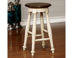 Sabrina Set of 2 Counter Height Stools in Off White Cherry