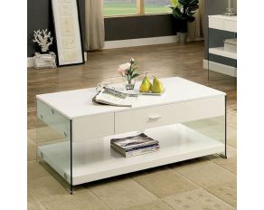 Furniture of America Coffee Table in White