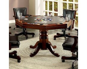 Furniture of America Rowan Game Table in Cherry