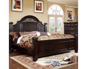 Furniture of America Syracuse Queen Bed in Dark Walnut