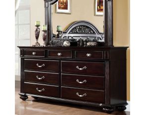 Furniture of America Syracuse Dresser in Dark Walnut