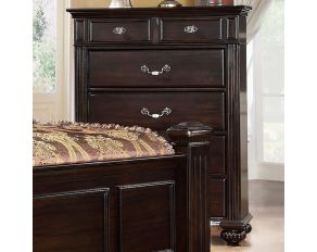 Furniture of America Syracuse Chest in Dark Walnut