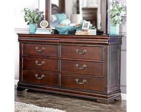 Furniture of America Mandura Dresser in Cherry