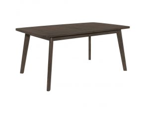 Ember Dining Table with One 18 Inch Leaf in Brown