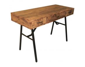 Jalia Writing Desk in Rustic Oak and Black