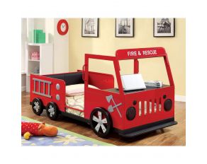 Rescuer Twin Bed in Red Black