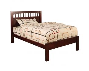 Furniture of America Carus Twin Bed in Cherry Finish