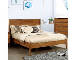 Furniture of America Lennart Panel Bed in Oak, Full