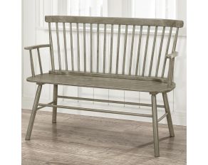 Crown Mark Jerimiah Spindleback Bench in Grey