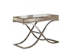 Furniture of America Sundance Sofa Table in Chrome