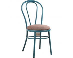 Jakia Set of 2 Sides Chairs in Teal