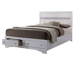 Chrissy Queen Bed in White