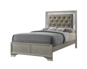 Crown Mark Lyssa Panel Bed in Brown, Full