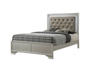 Crown Mark Lyssa Panel Bed in Brown, Queen