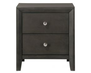 Crown Mark Evan Nightstand in Grey