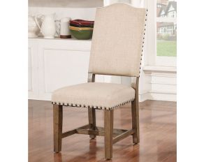 Julia Set of 2 Side Chairs in Light Oak