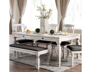 Georgia Dining Table in Antique White