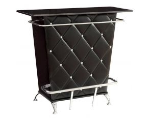 Fuero Bar Table in Black Chrome