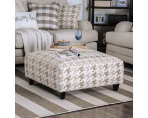 Christine Ottoman in Light Gray Pattern