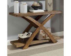 Bryanna Sofa Table in Antique Light Oak