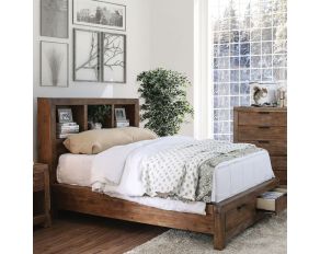 Mcallen King Bed in Weathered Light Oak