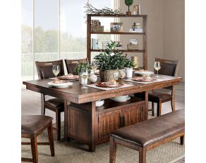 Wichita Dining Table in Distressed Dark Oak