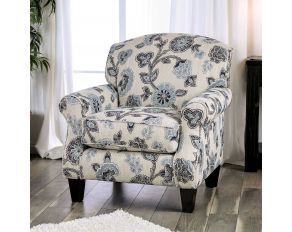 Nash Floral Chair in Ivory