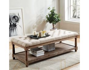 Tanya Bench in Beige