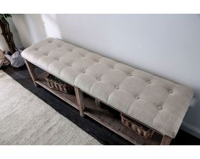 Tayah Bench in Beige