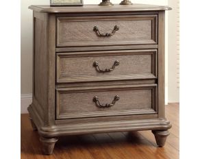 Furniture of America Belgrade I Nightstand in Rustic Natural Tone