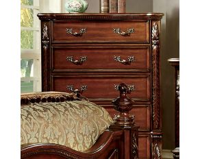 Furniture of America Arthur Chest in Brown Cherry