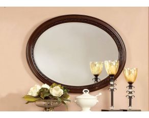 Furniture of America Bellagio Mirror in Brown Cherry