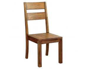 Furniture of America Frontier Side Chair in Dark Oak