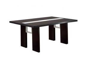 Furniture of America Luminar Dining Table in Espresso