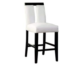 Furniture of America Luminar II Counter Height Chair in Black,White - Set of 2