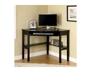 Furniture of America Porto Corner Desk in Black