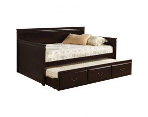 Furniture of America Sahara Daybed with Twin Trundle in Espresso