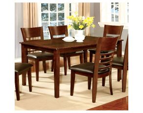 Furniture of America Hillsview I Dining Table in Brown Cherry Finish