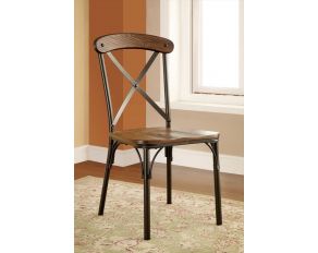 Furniture of America Crosby Side Chair in Bronze Finish - Set of 2